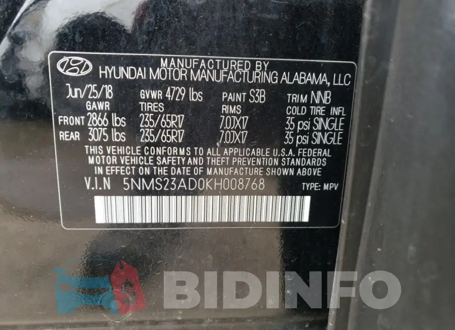5NMS23AD0KH008768 Photo# 13