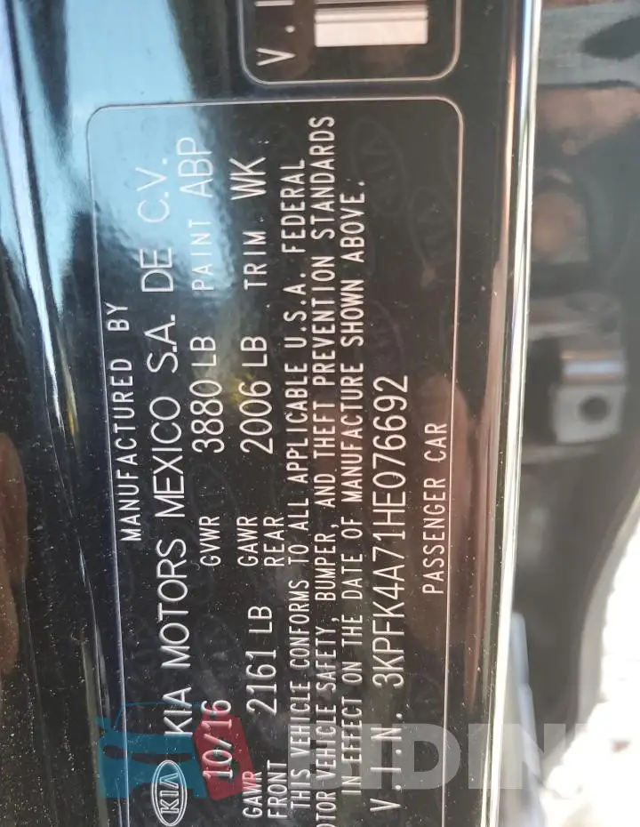 3KPFK4A71HE076692 Photo# 13