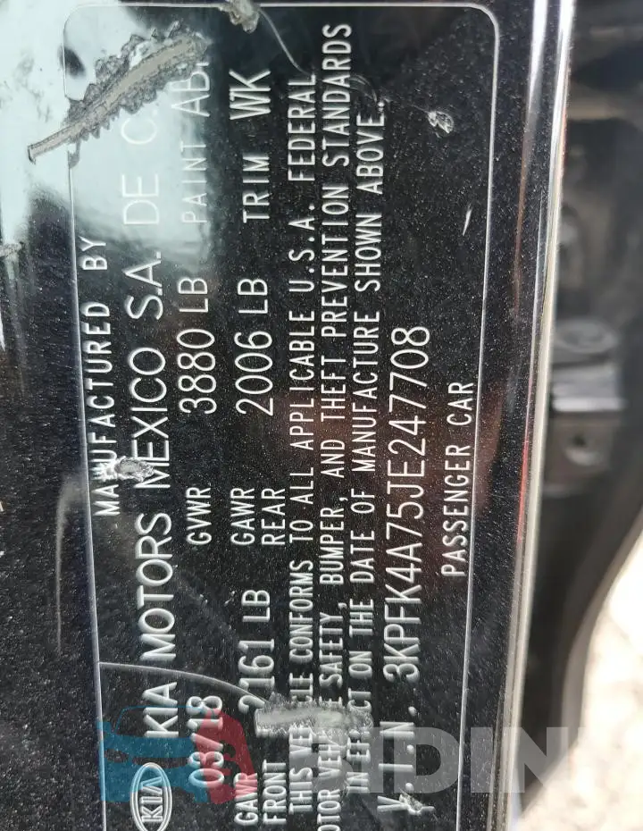 3KPFK4A75JE247708 Photo# 12