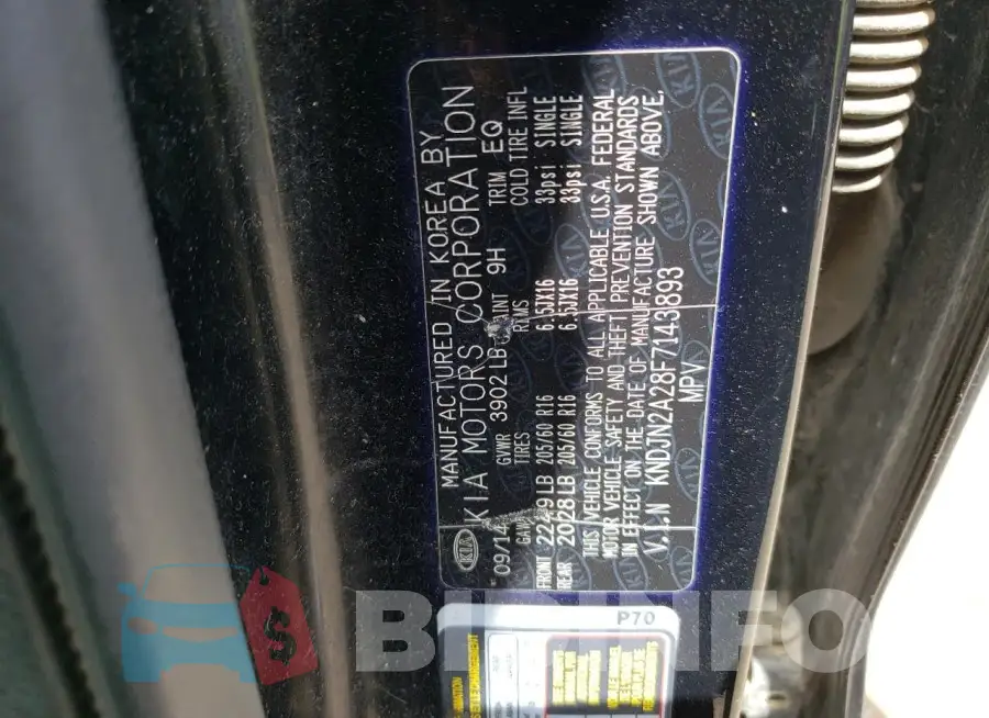 KNDJN2A28F7143893 Photo# 12