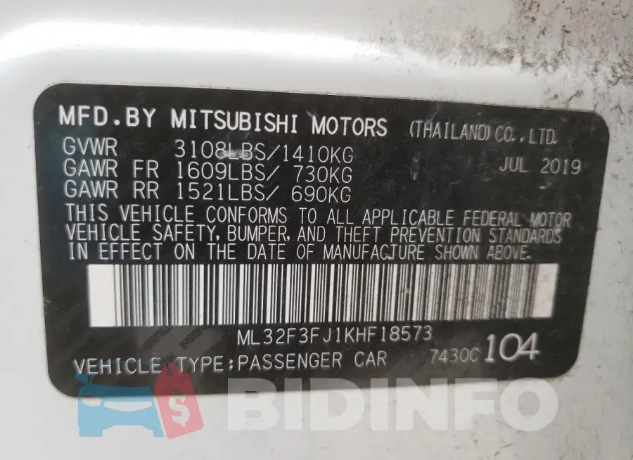ML32F3FJ1KHF18573 Photo# 12