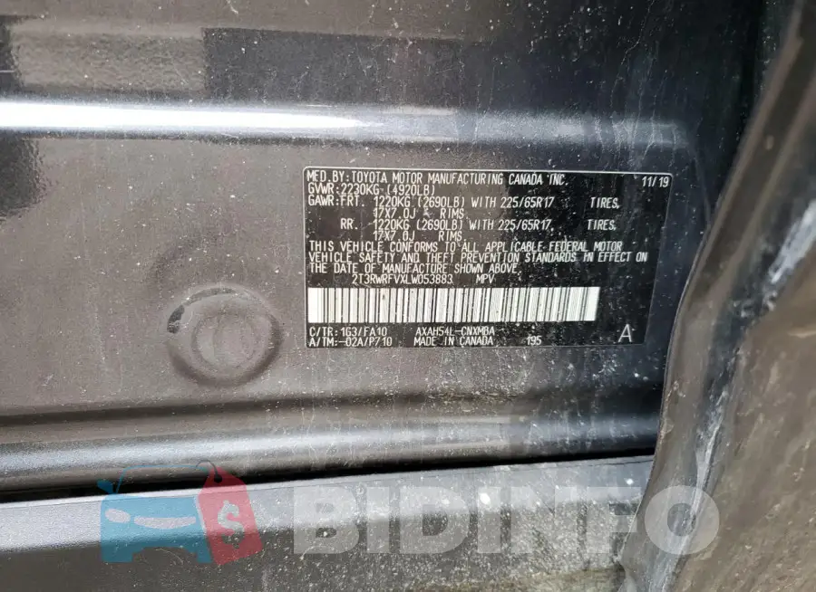2T3RWRFVXLW053883 Photo# 14