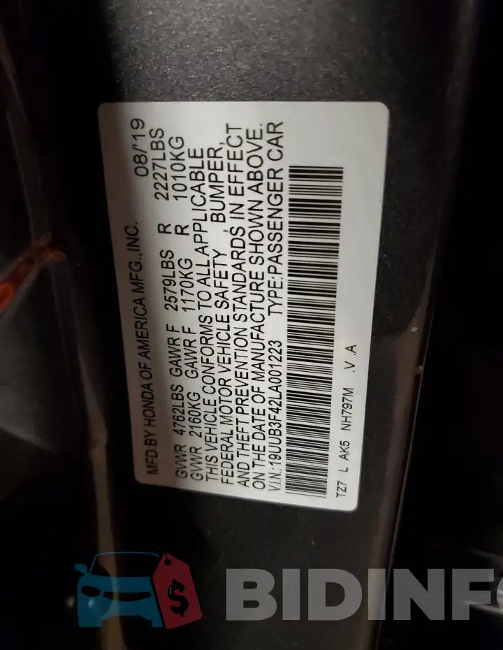 19UUB3F42LA001223 Photo# 12