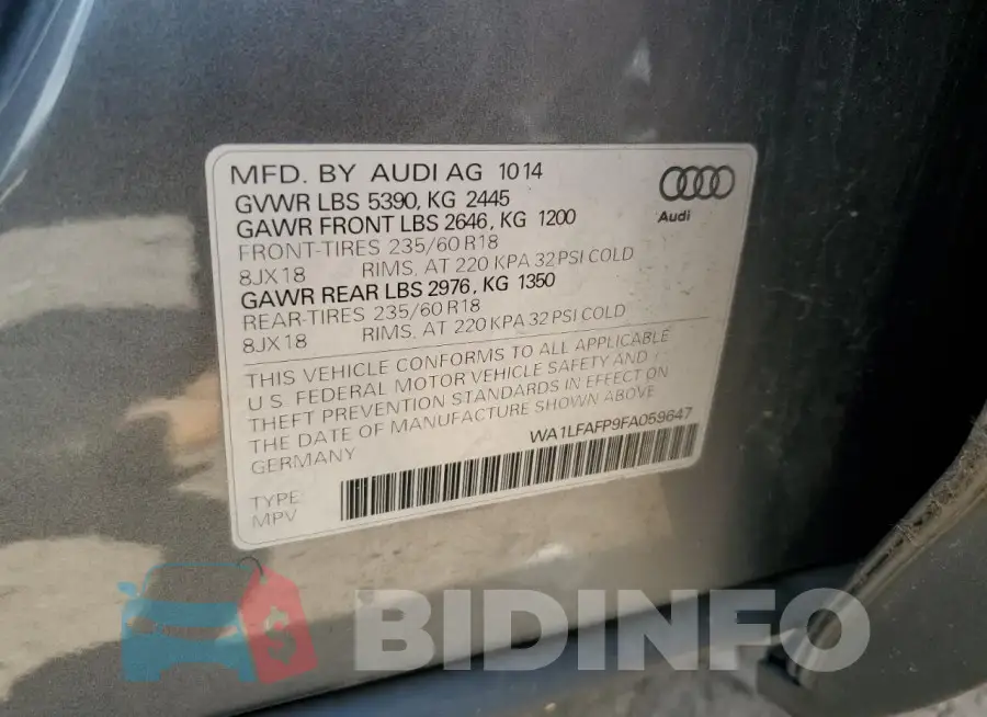 WA1LFAFP9FA059647 Photo# 12