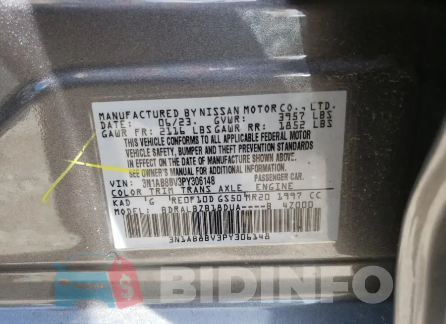 3N1AB8BV3PY306148 Photo# 12