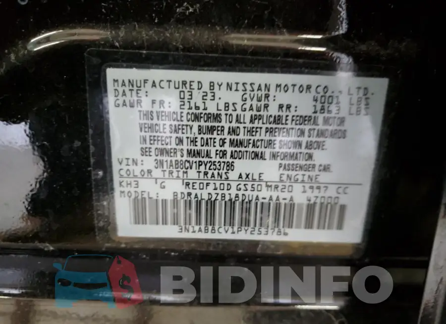 3N1AB8CV1PY253786 Photo# 12