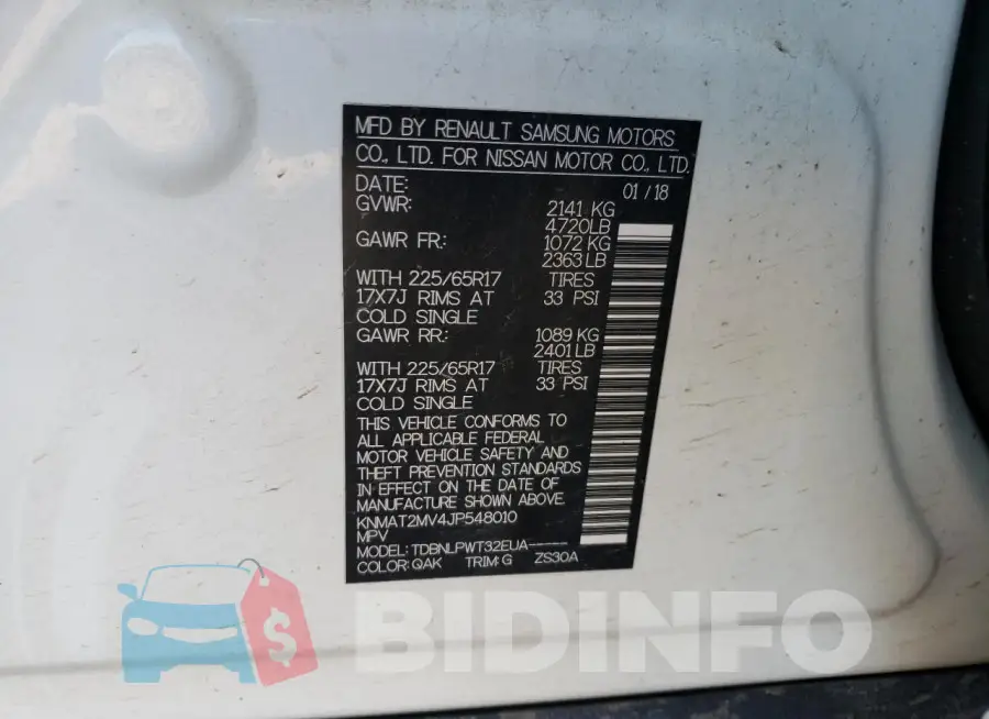KNMAT2MV4JP548010 Photo# 13