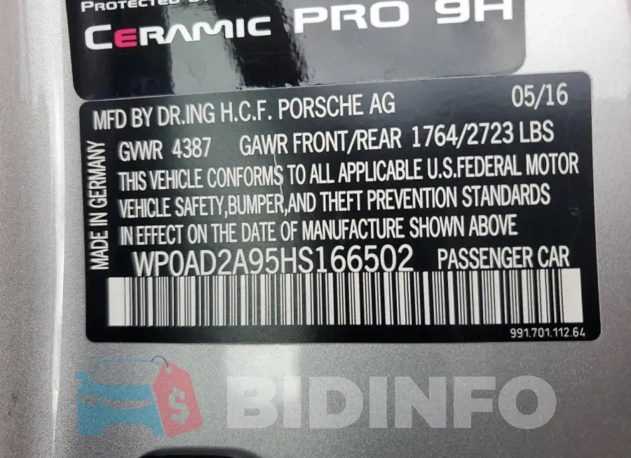 WP0AD2A95HS166502 Photo# 13