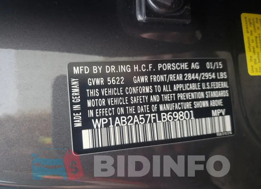 WP1AB2A57FLB69801 Photo# 12