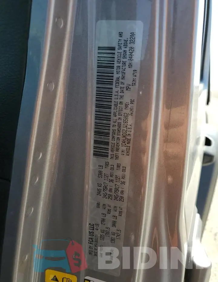 1C4HJXDG2JW165062 Photo# 13
