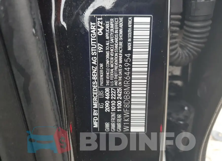 W1KWF8DB8MR644954 Photo# 12