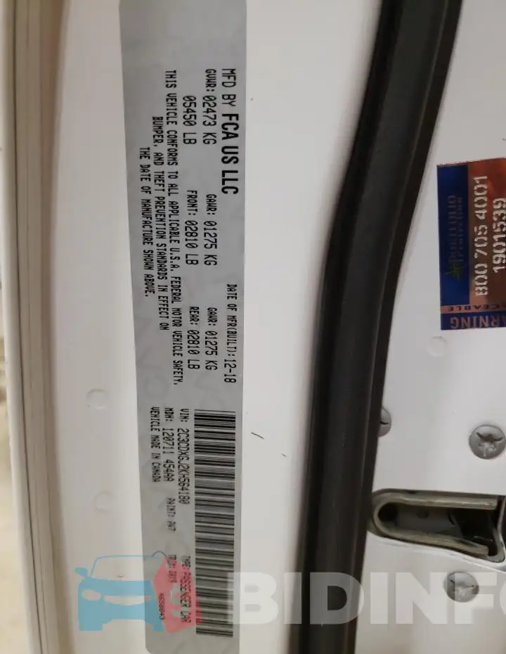2C3CDXGJ2KH564180 Photo# 13