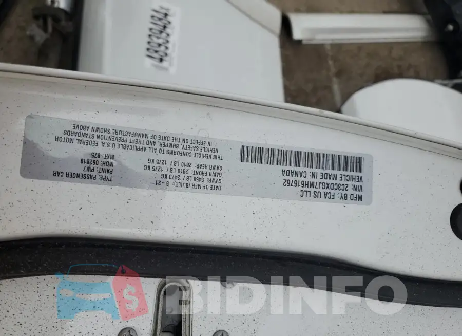 2C3CDXGJ7MH616762 Photo# 13