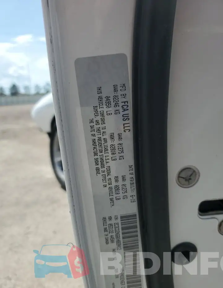 2C3CDZAG6KH669412 Photo# 13
