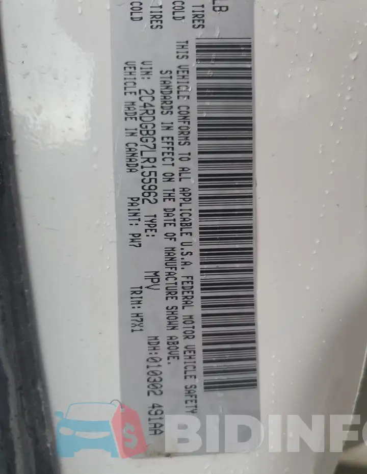 2C4RDGBG7LR155962 Photo# 14