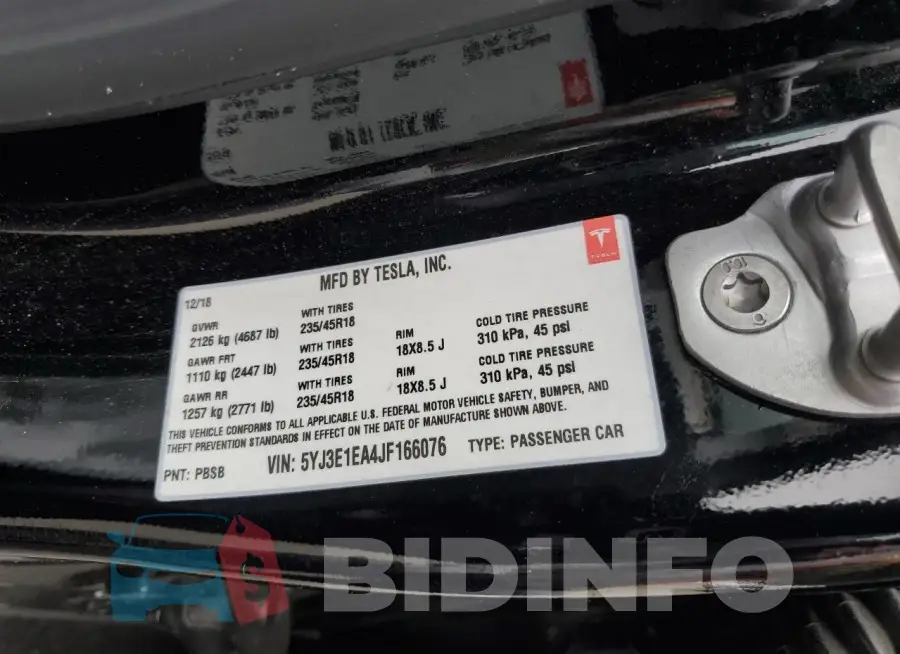 5YJ3E1EA4JF166076 Photo# 12