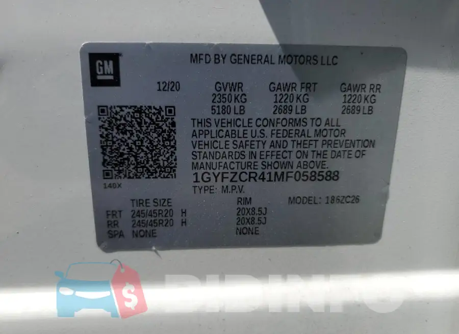 1GYFZCR41MF058588 Photo# 13