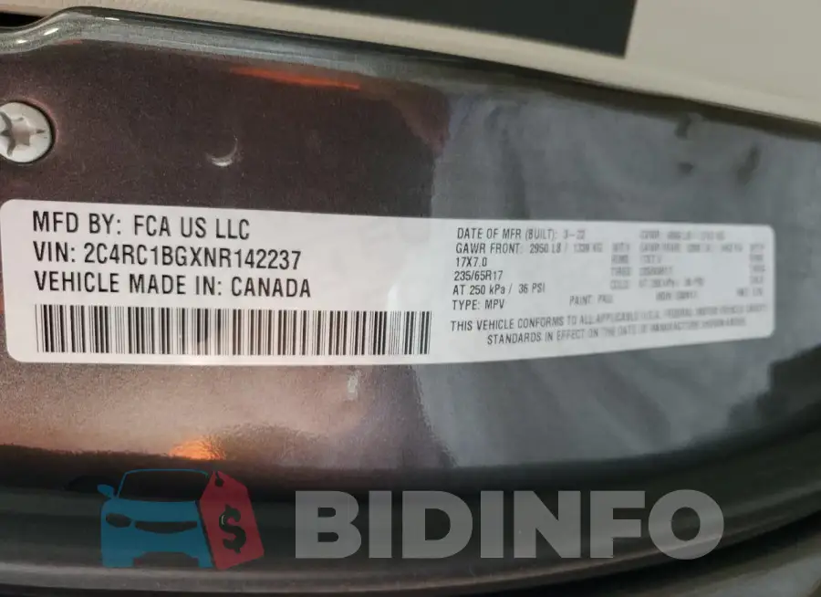 2C4RC1BGXNR142237 Photo# 13