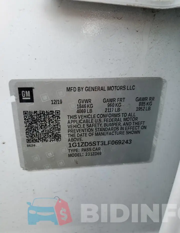 1G1ZD5ST3LF069243 Photo# 12