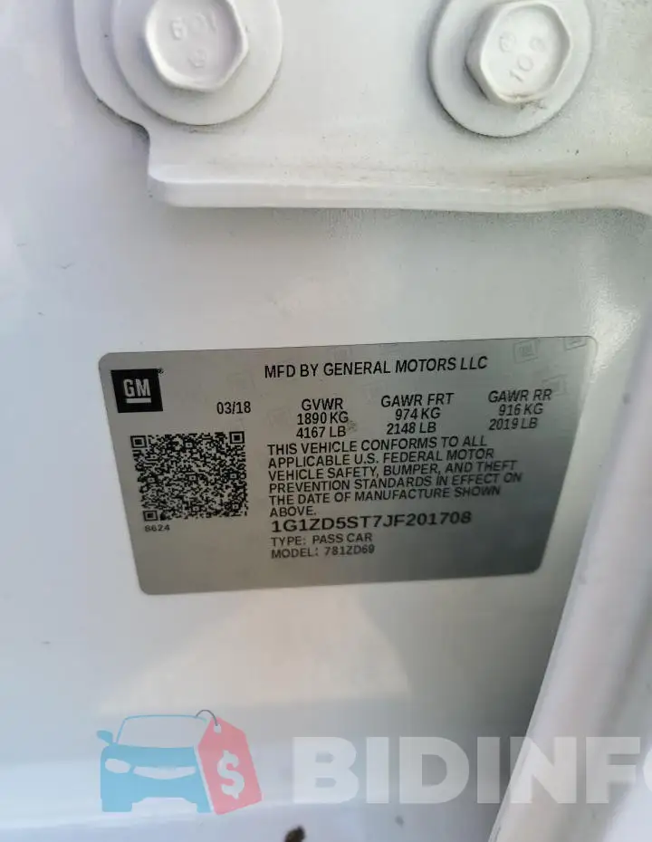 1G1ZD5ST7JF201708 Photo# 12