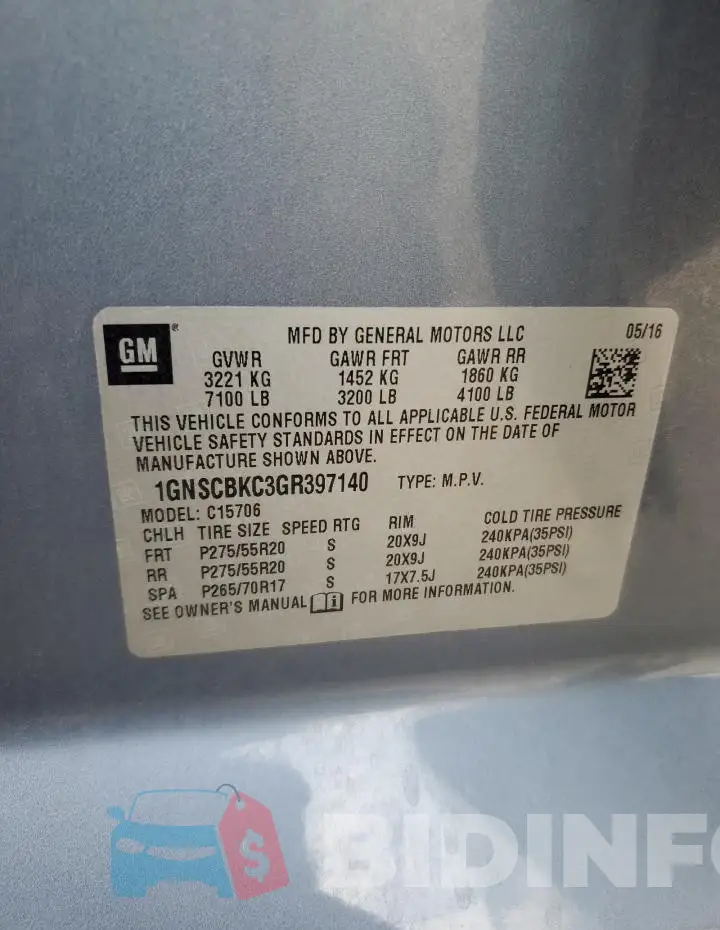 1GNSCBKC3GR397140 Photo# 13