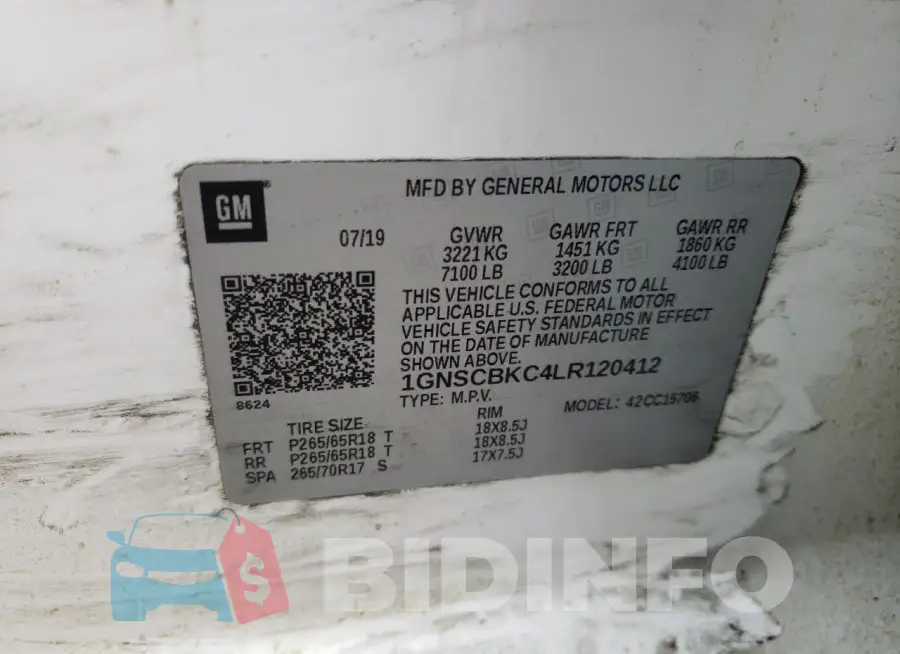 1GNSCBKC4LR120412 Photo# 14
