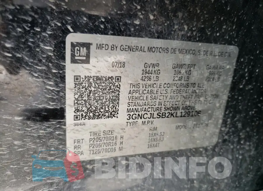 3GNCJLSB2KL129106 Photo# 13
