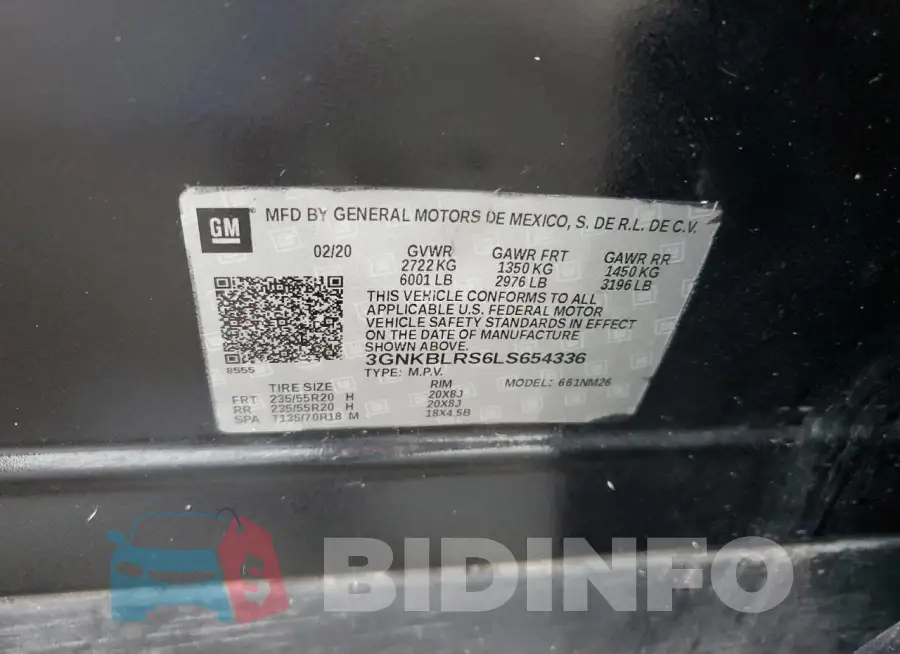 3GNKBLRS6LS654336 Photo# 13