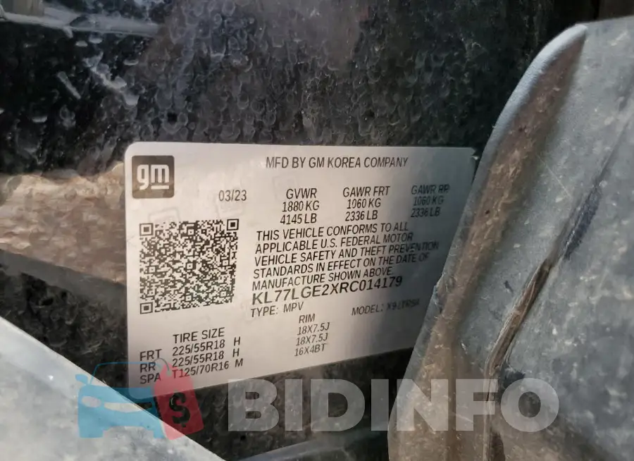 KL77LGE2XRC014179 Photo# 12