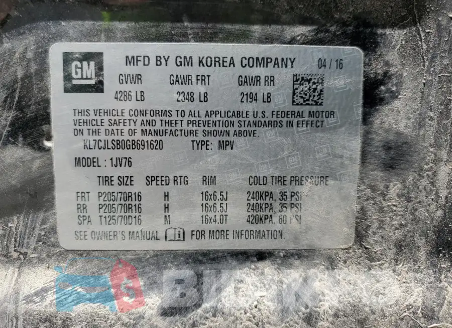 KL7CJLSB0GB691620 Photo# 13