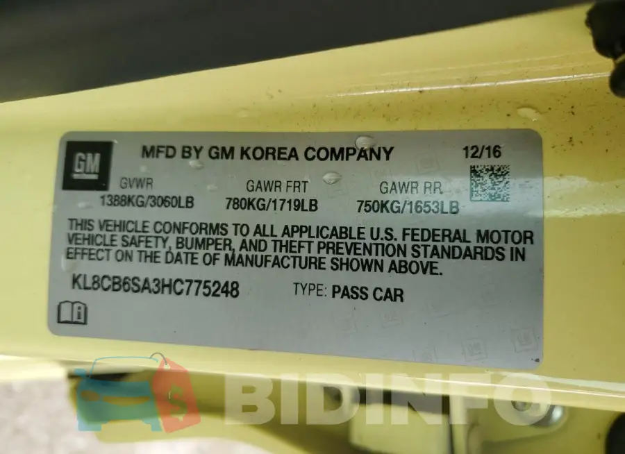 KL8CB6SA3HC775248 Photo# 12