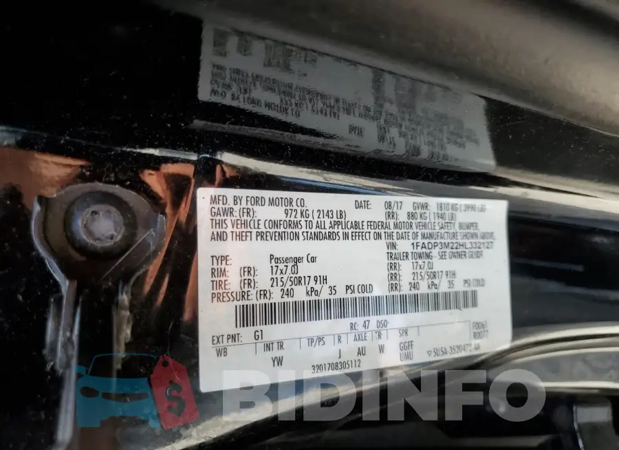 1FADP3M22HL332127 Photo# 12