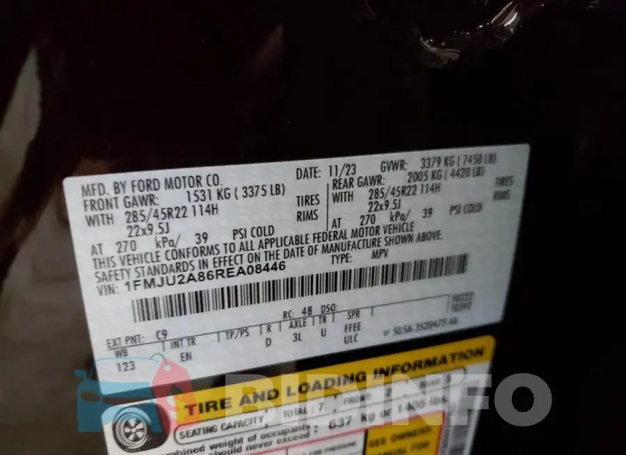 1FMJU2A86REA08446 Photo# 13