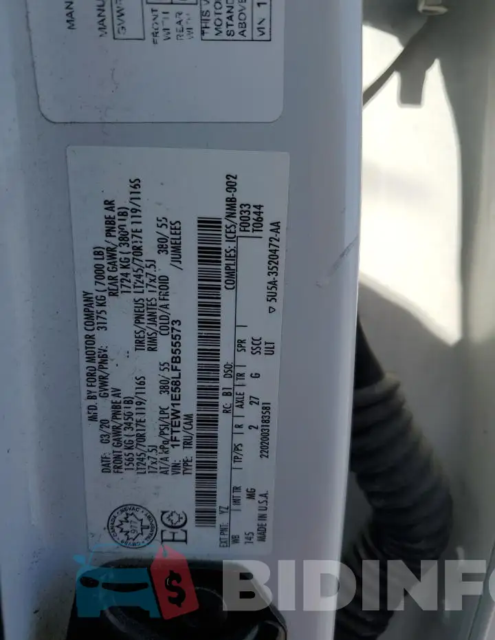 1FTEW1E58LFB55573 Photo# 12