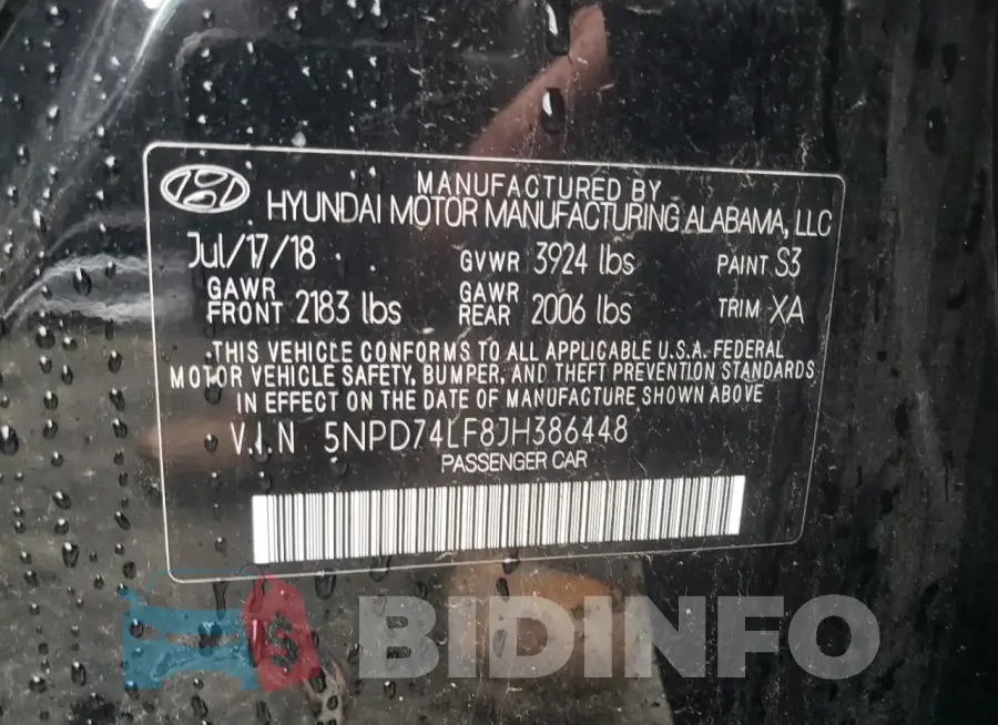 5NPD74LF8JH386448 Photo# 12