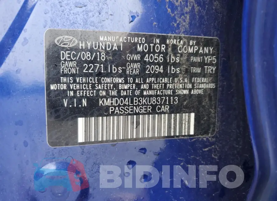 KMHD04LB3KU837113 Photo# 12