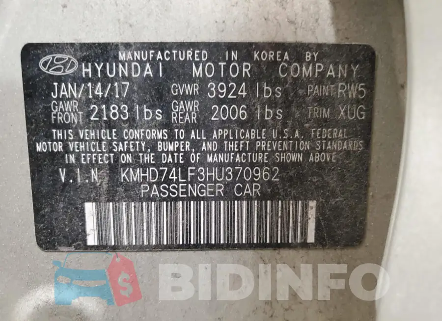 KMHD74LF3HU370962 Photo# 12