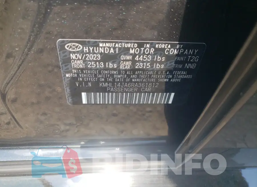 KMHL14JA6RA361812 Photo# 12