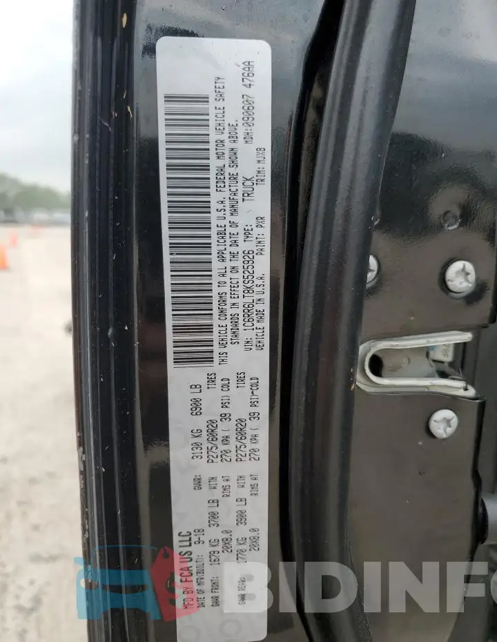 1C6RR6LT8KS525926 Photo# 12