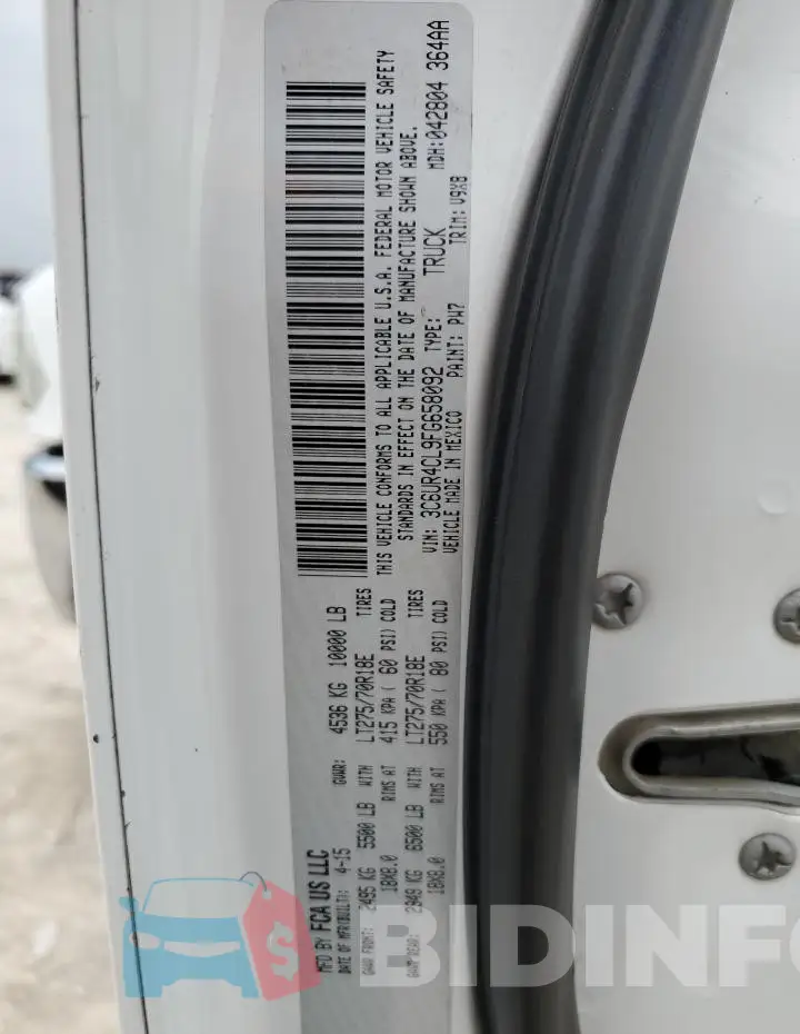 3C6UR4CL9FG658092 Photo# 12