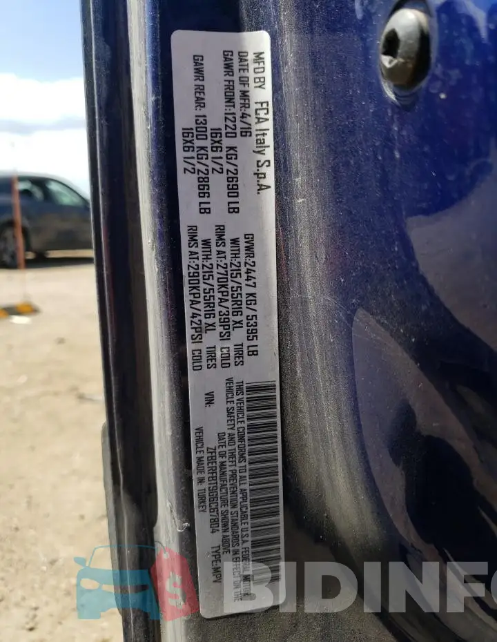 ZFBERFBT9G6C67804 Photo# 13