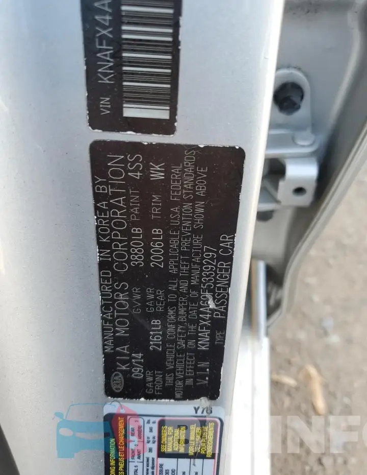 KNAFX4A69F5339297 Photo# 12