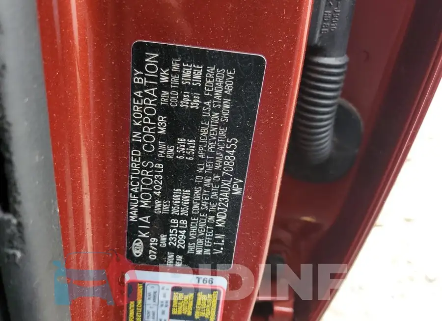 KNDJ23AUXL7088455 Photo# 13