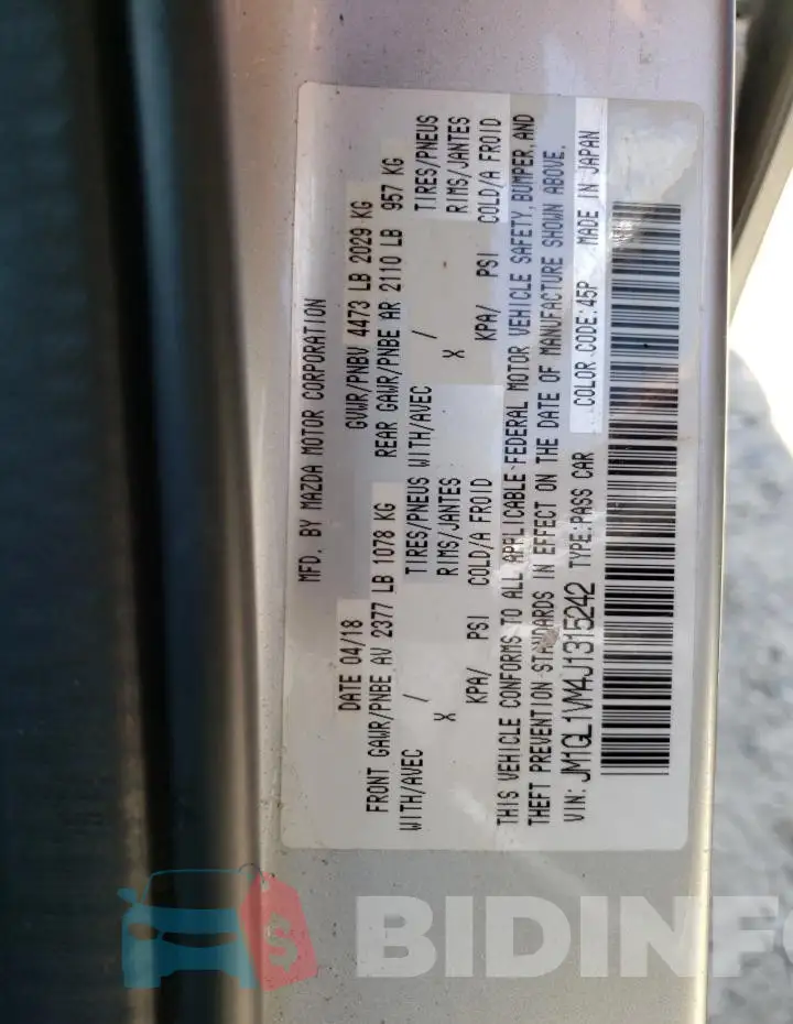 JM1GL1VM4J1315242 Photo# 13