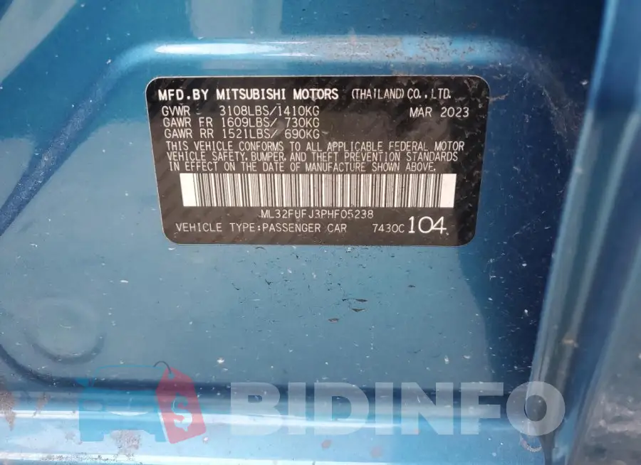 ML32FUFJ3PHF05238 Photo# 12
