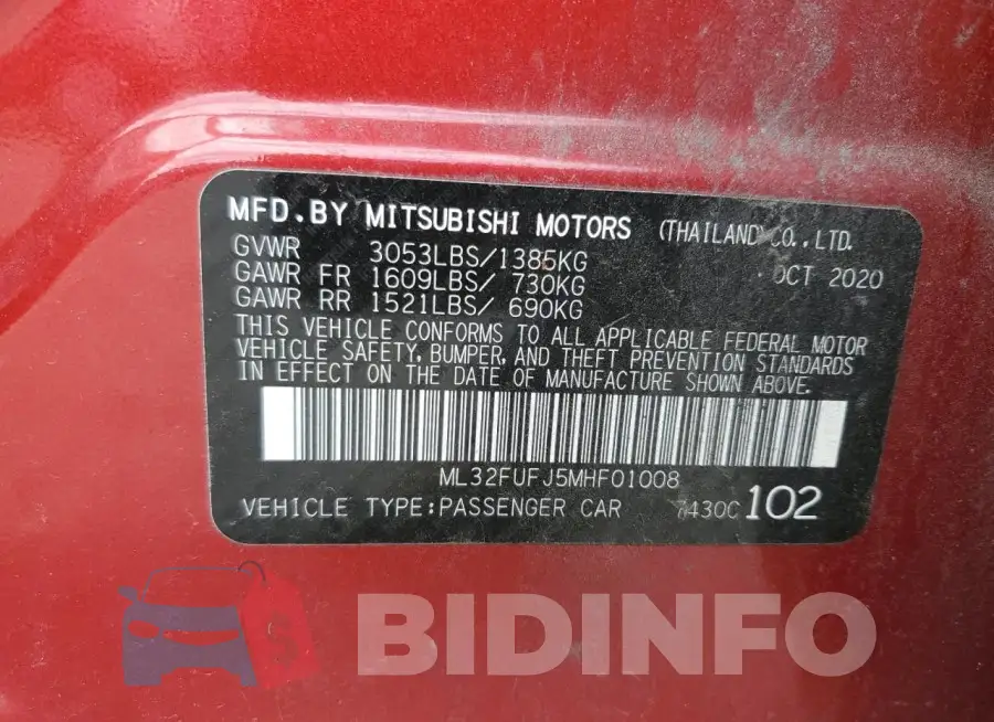 ML32FUFJ5MHF01008 Photo# 12