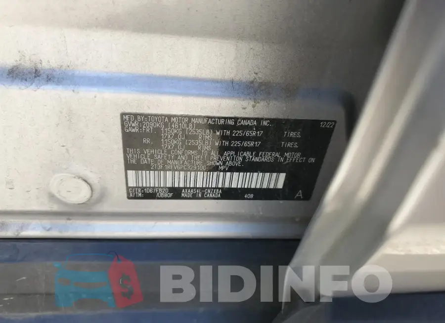 2T3F1RFV6PC329100 Photo# 13