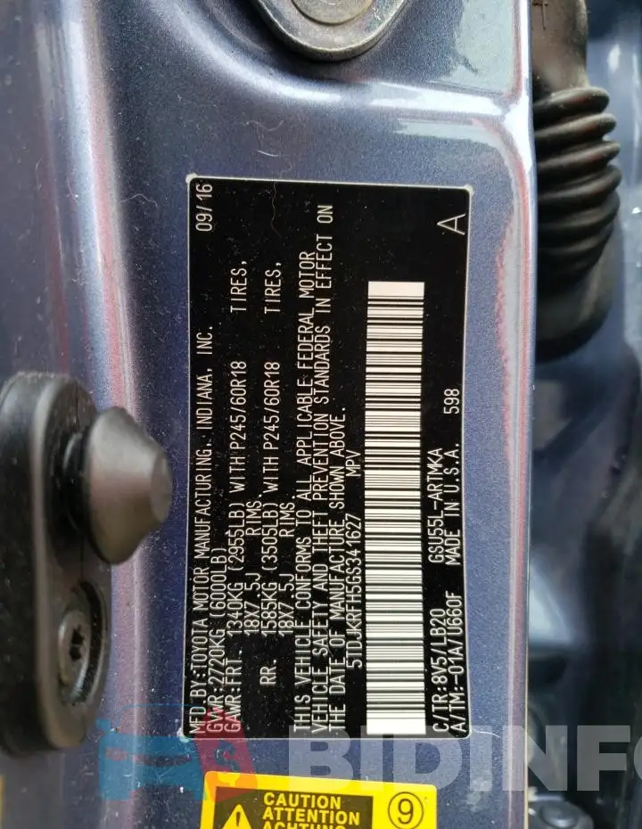 5TDJKRFH5GS341627 Photo# 12
