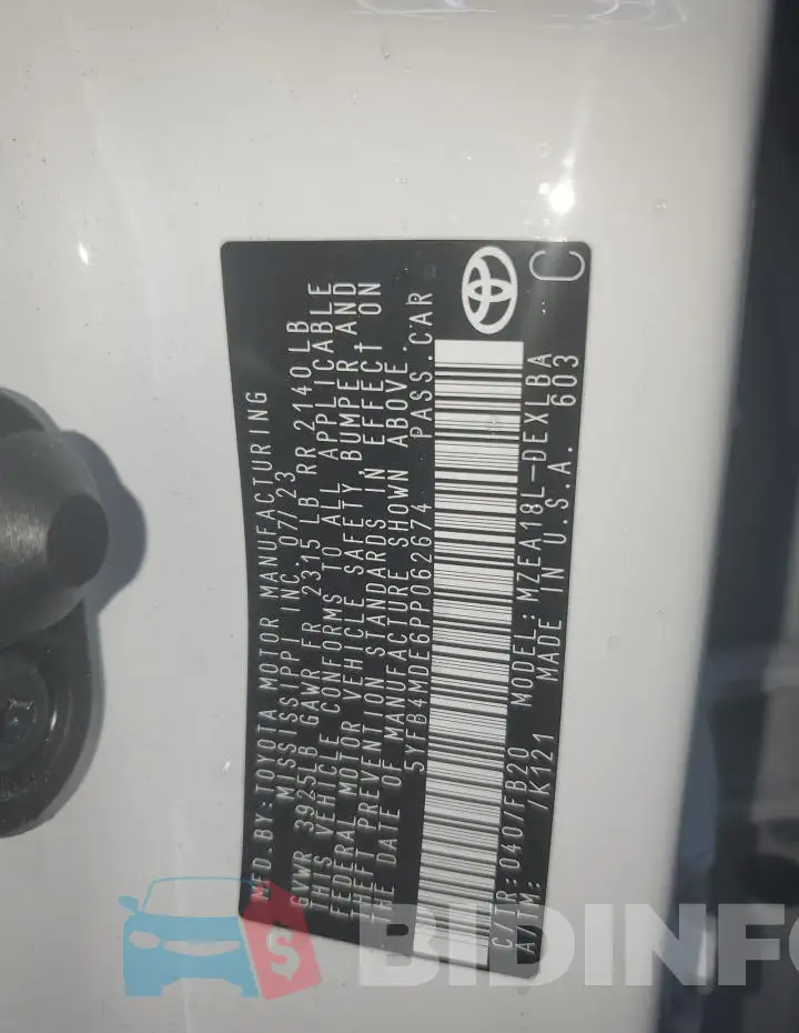 5YFB4MDE6PP062674 Photo# 13