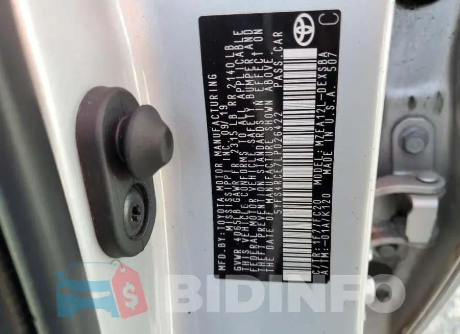 5YFS4RCE7LP026422 Photo# 12